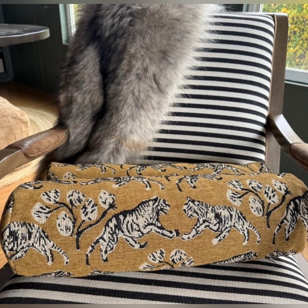 Lulu & Georgia 
Tiger Jacquard Bolster Pillow